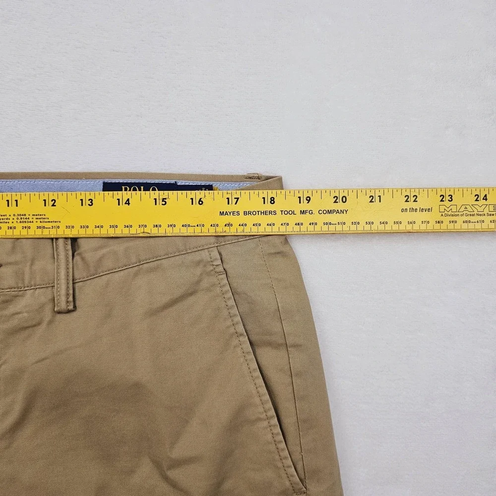 Polo Ralph Lauren Pants‎ Mens 35W 32L Khaki Chino Classic Twill Straight Stretch
